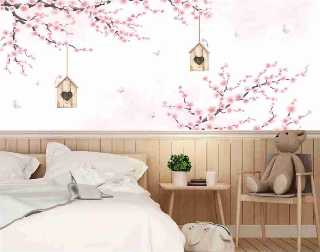 Papel de parece com flor de cerejeira