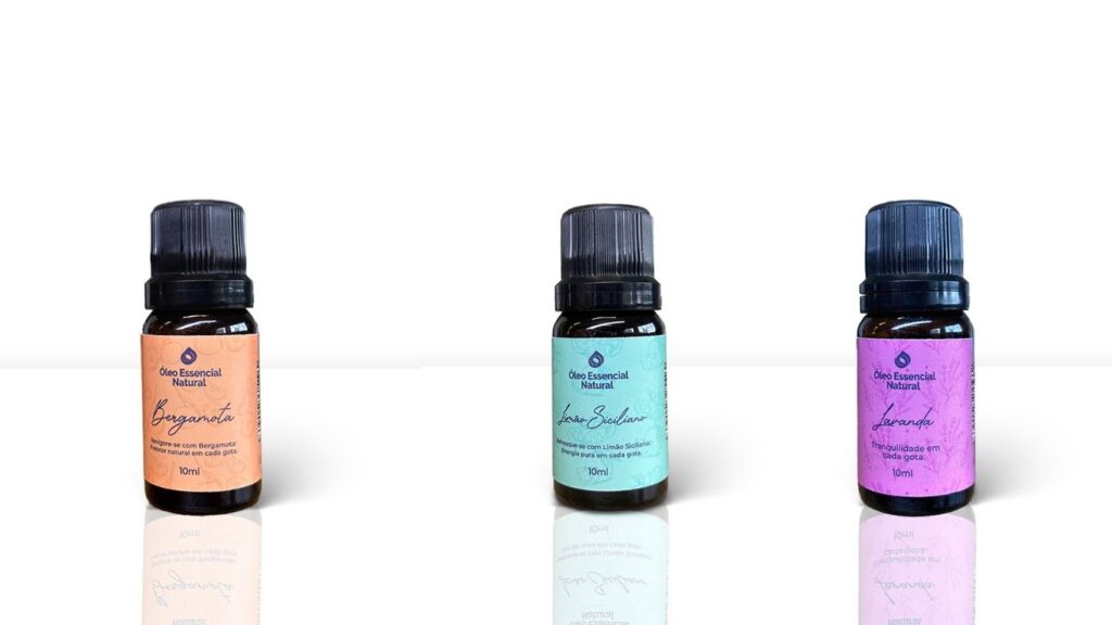 Frascos de óleo essencial 
