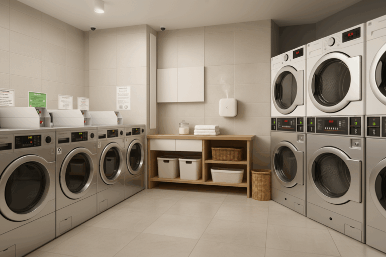 Discreet Aroma Diffuser in a Laundry Room 1