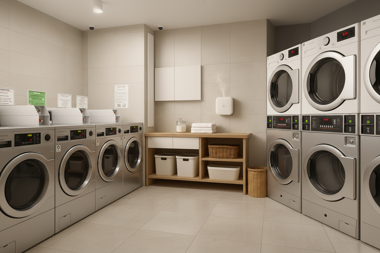 Discreet Aroma Diffuser in a Laundry Room 1